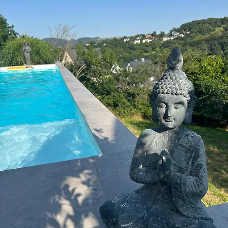 Palmen Oase Saarburg, Exklusives Retreat Mit Pool, Palmen Und Traumhafter Aussicht Appartement Saarburg