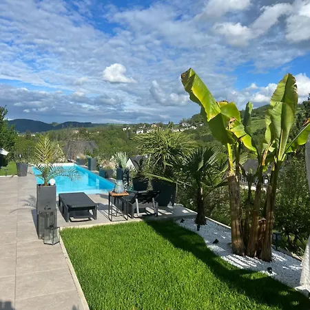 Appartement Palmen Oase Saarburg, Exklusives Retreat Mit Pool, Palmen Und Traumhafter Aussicht *